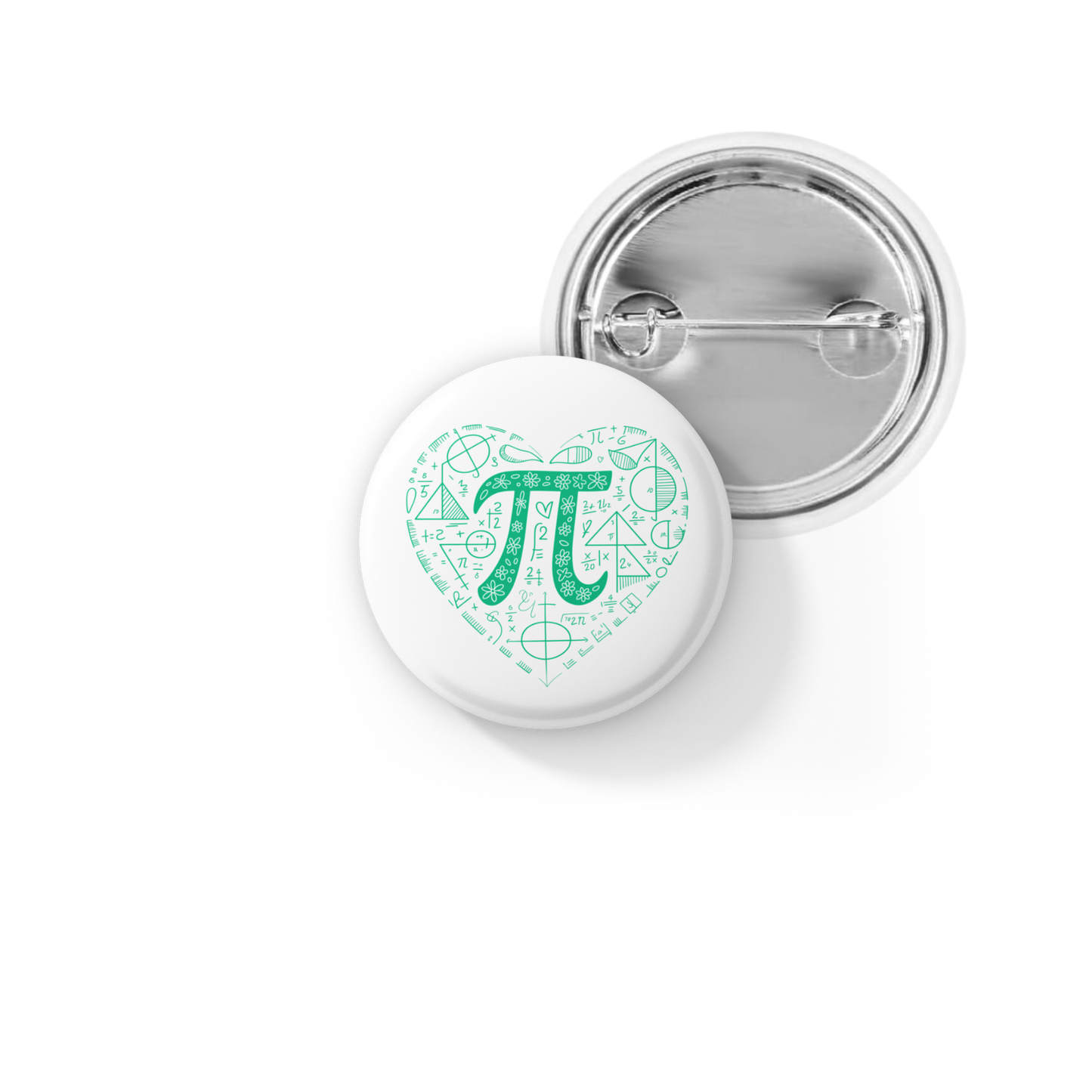 Pi Pin Back Button, Magnet