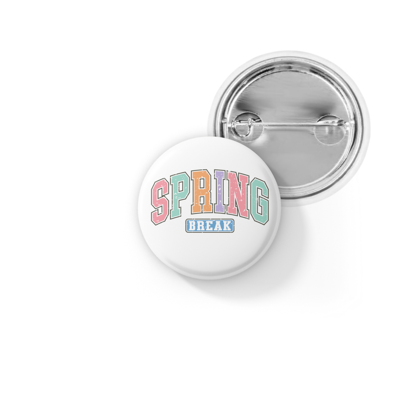 Spring Break Pin Back Button, Magnet