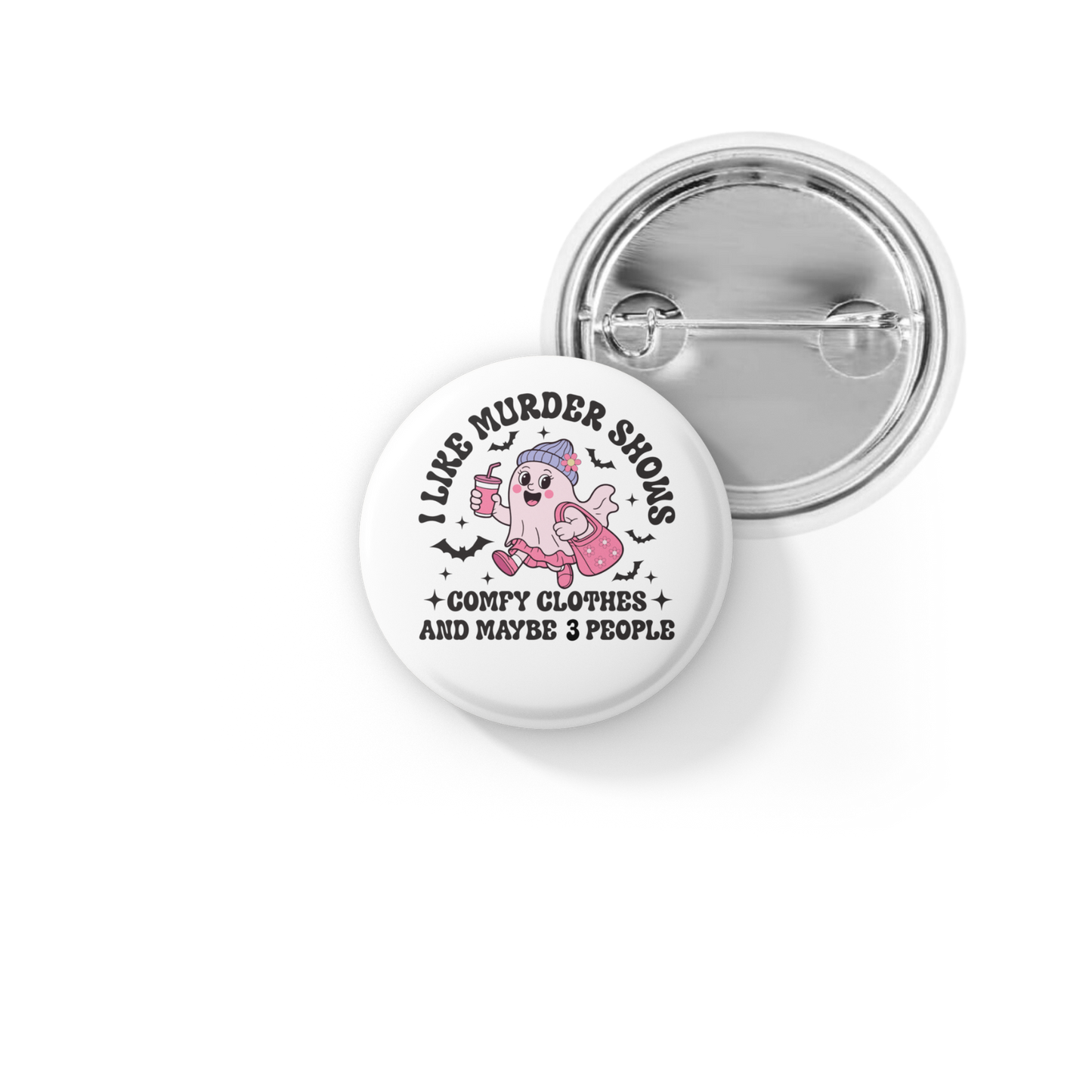 I Like Murder Shows Pin Back Button, Magnet