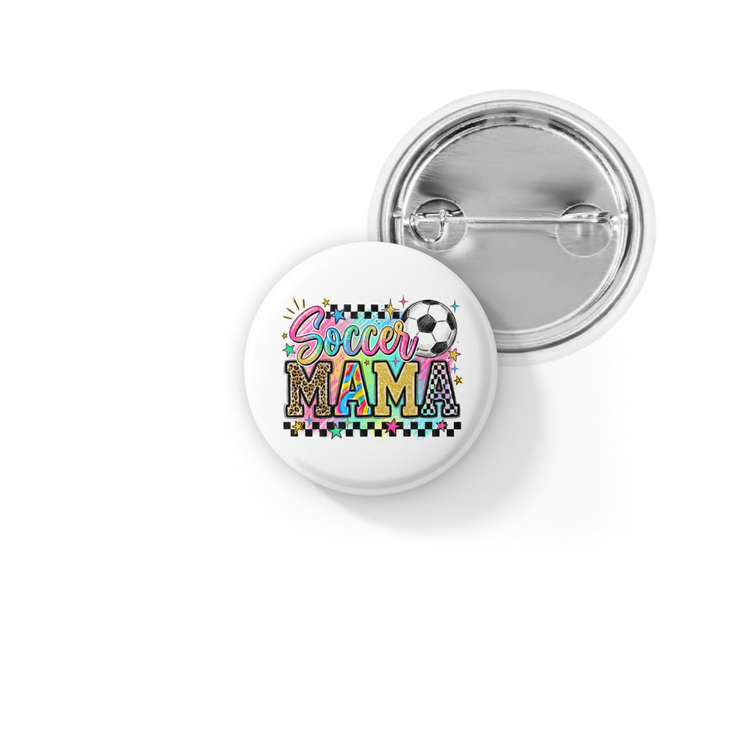 Soccer Mama Pin Back Button, Magnet