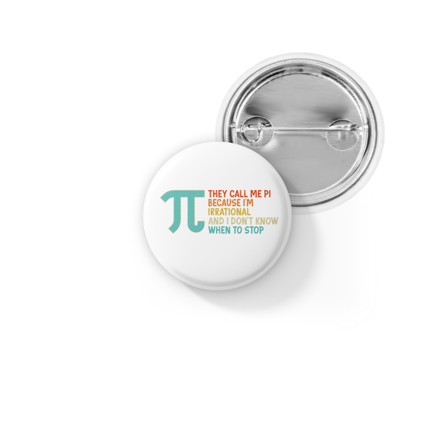 Pi Pin Back Button, Magnet