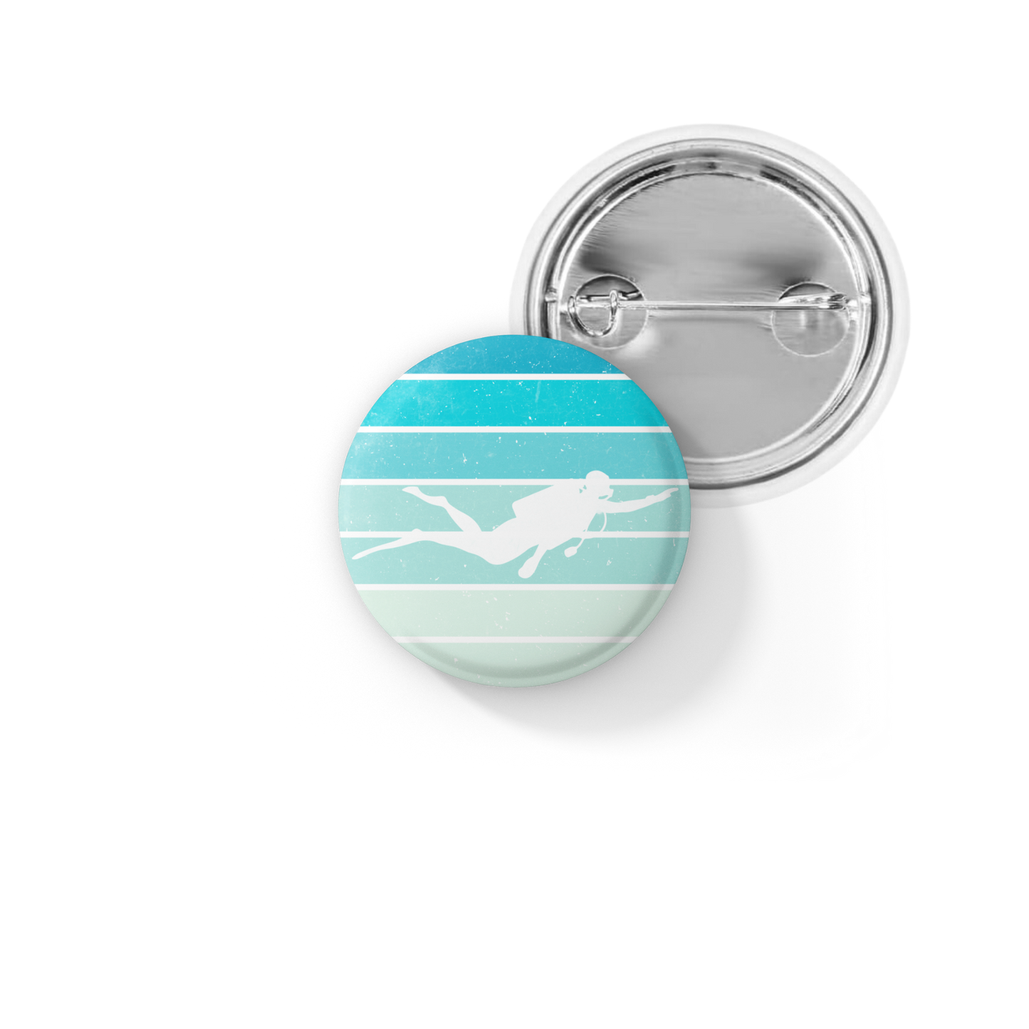 Diving Pin Back Button, Magnet