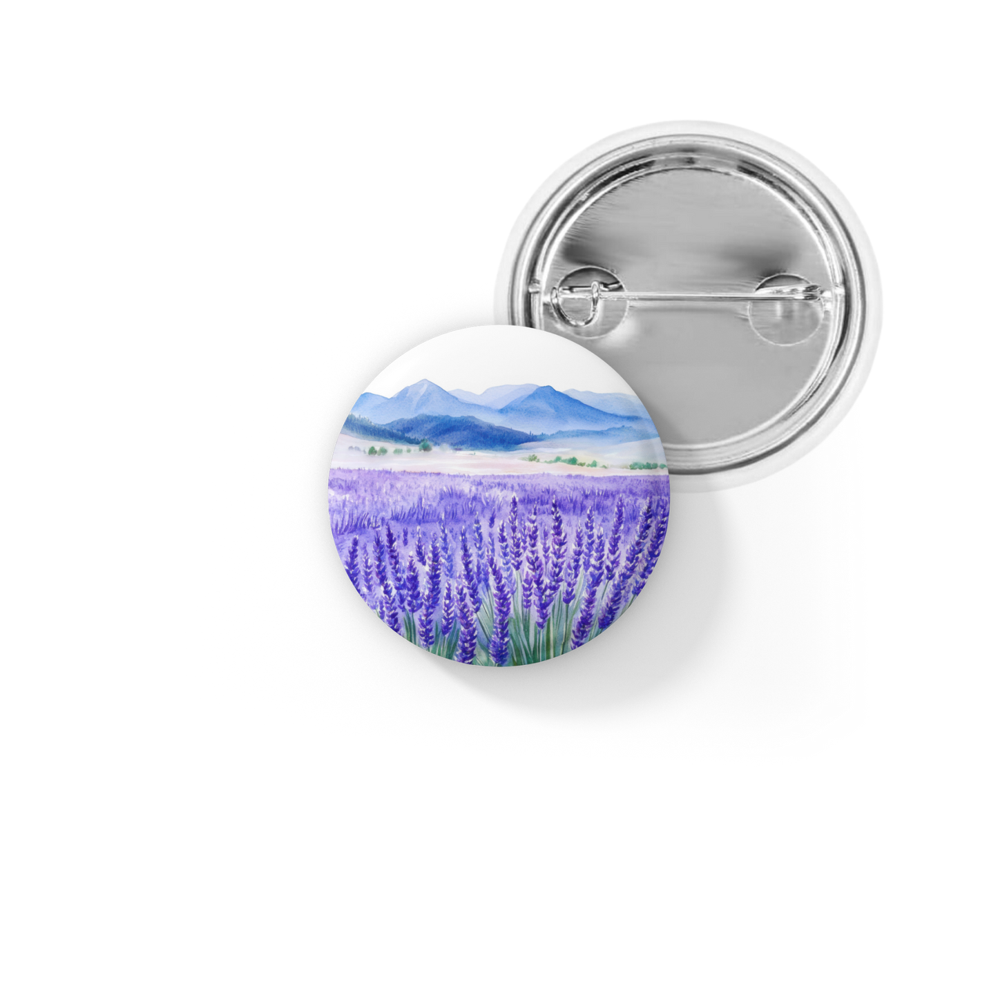Mountain Lavender Pin Back Button, Magnet
