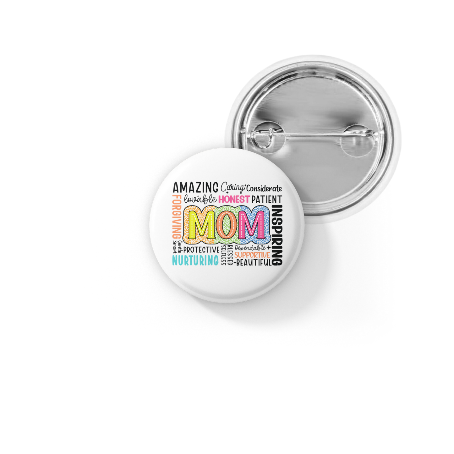 Mom Pin Back Button, Magnet