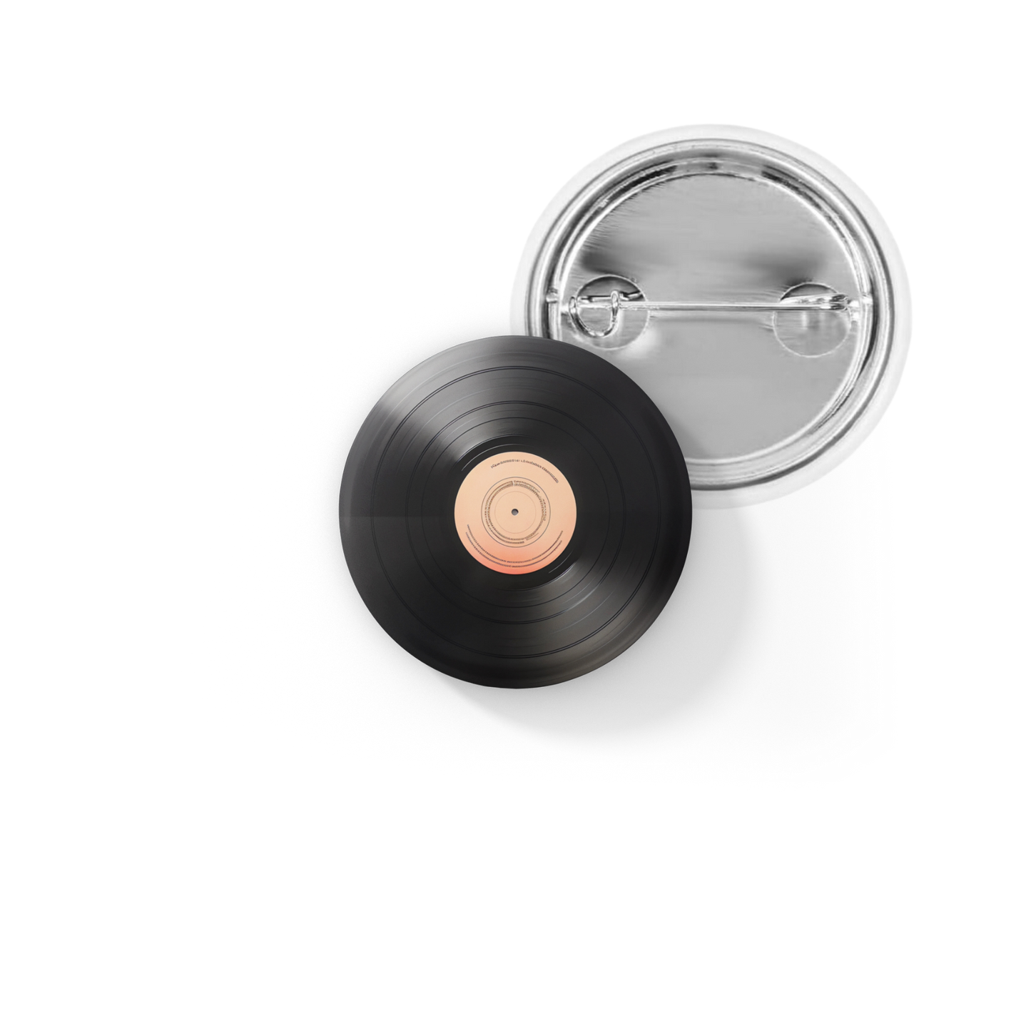 Record Pin Back Button, Magnet