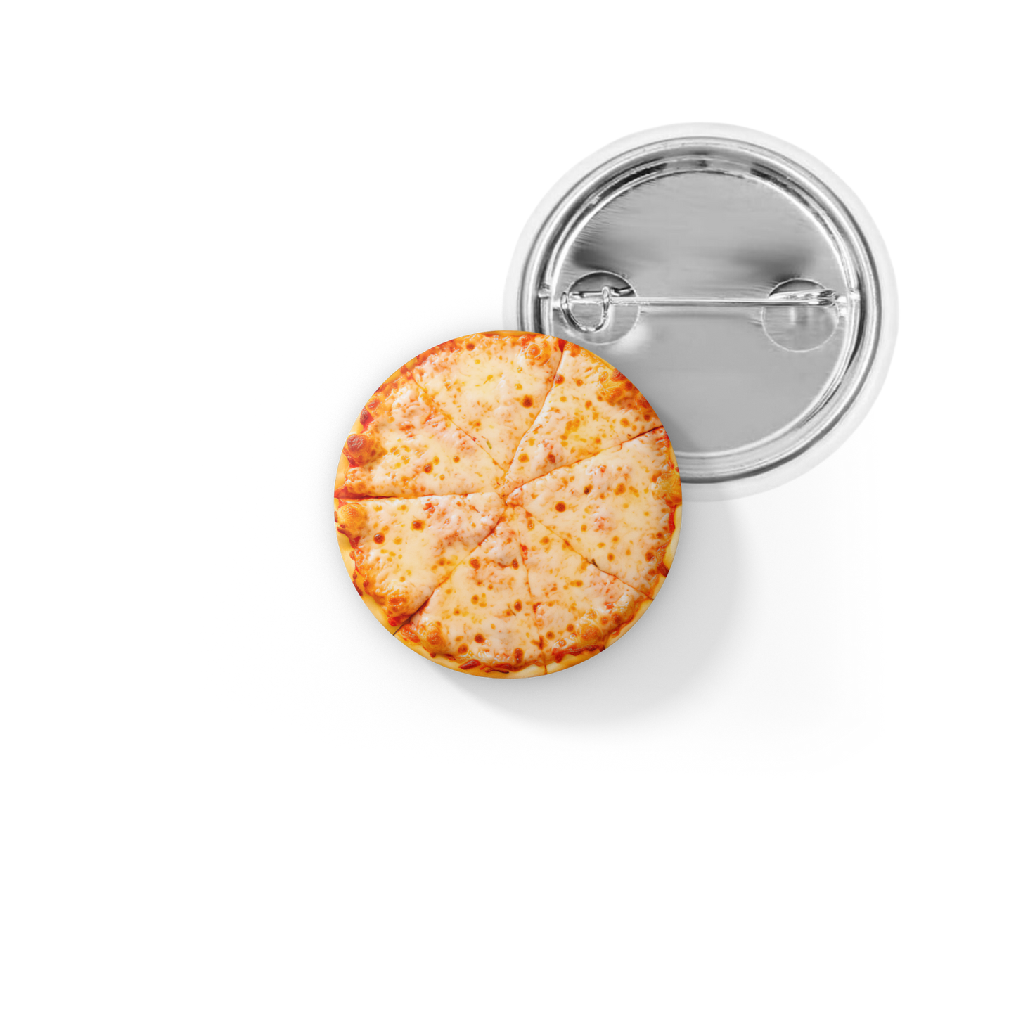 Cheese Pizza Day Pin Back Button, Magnet