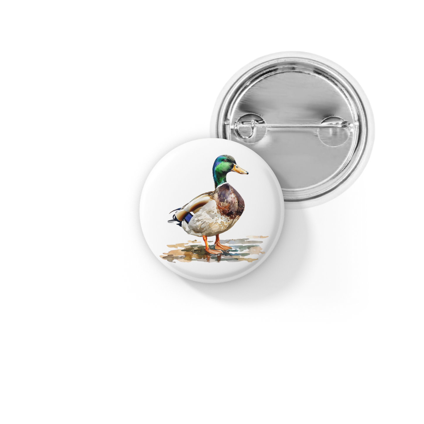 Mallard 3 Pin Back Button, Magnet