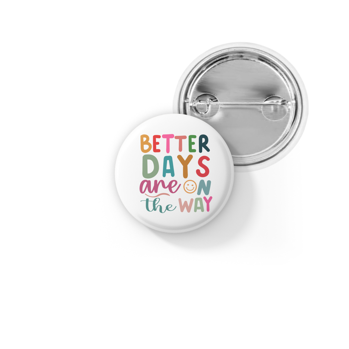 Better Days Are On The Way Pin Back Button, Magnet