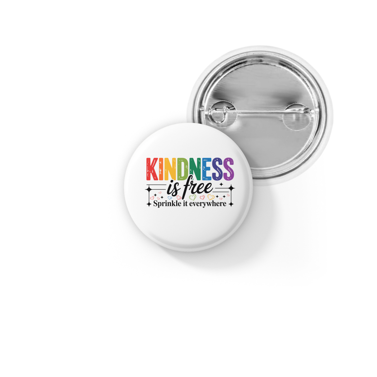 Kindness Is Free Pin Back Button, Magnet