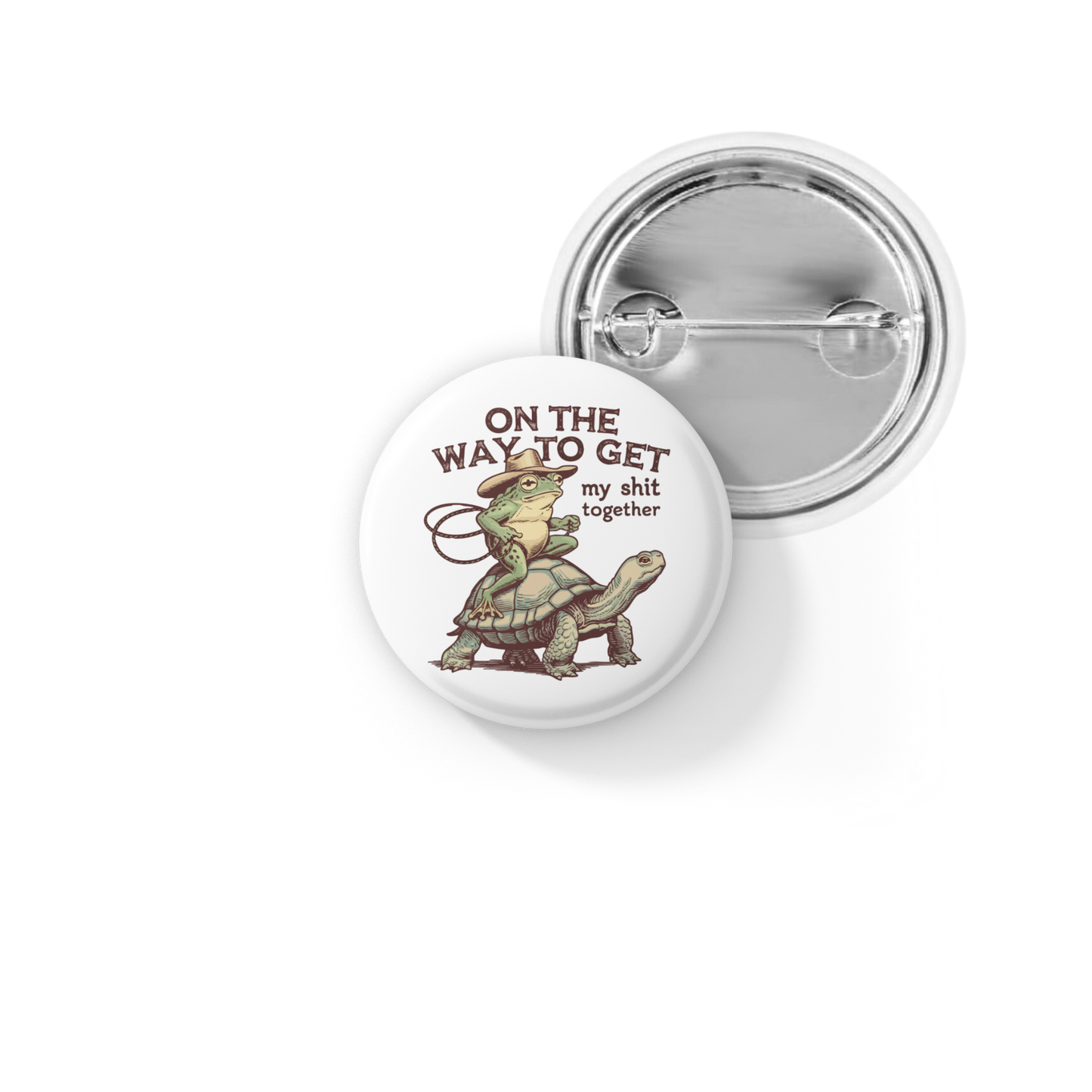 On The Way To Get Pin Back Button, Magnet