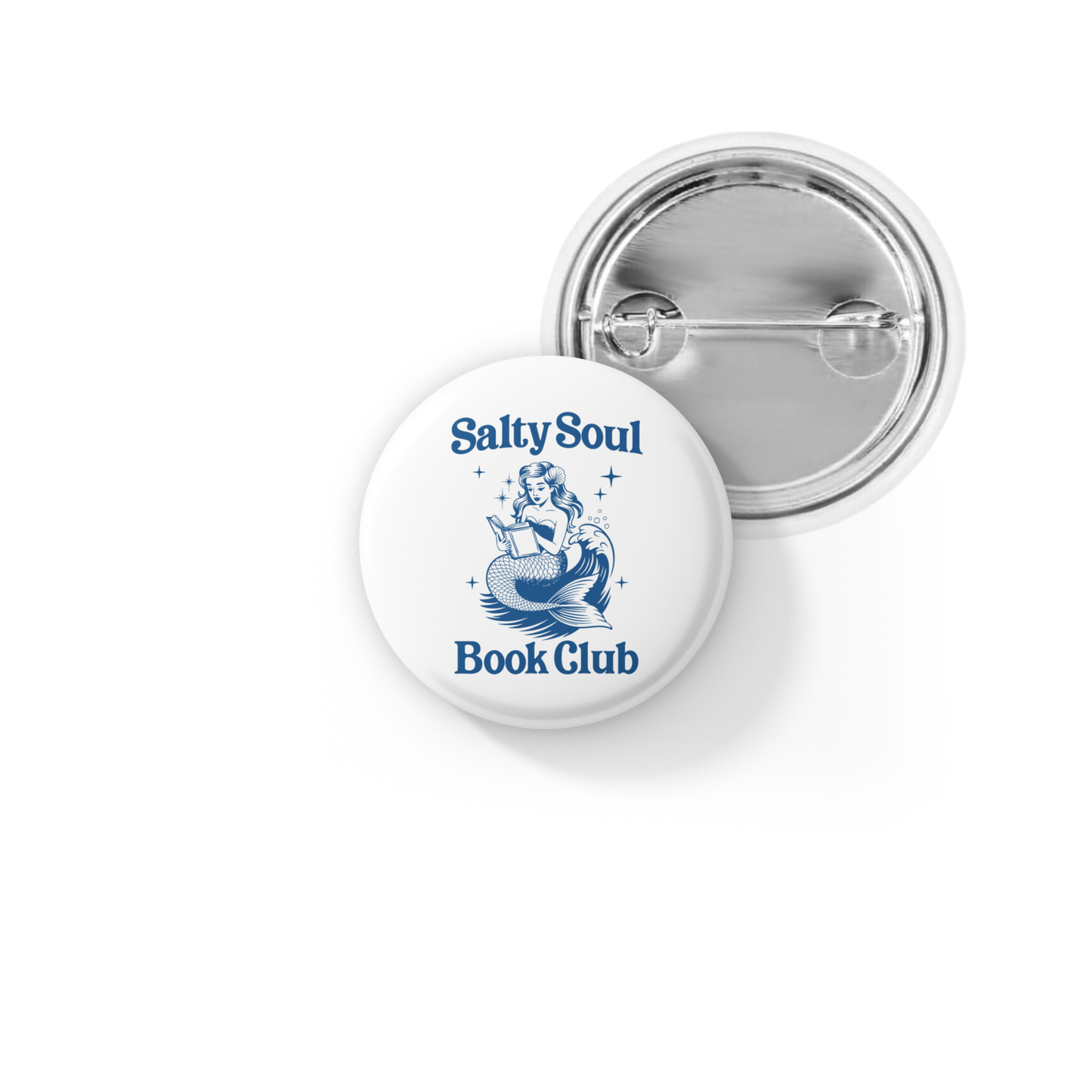Salty Soul Book Club Pin Back Button, Magnet