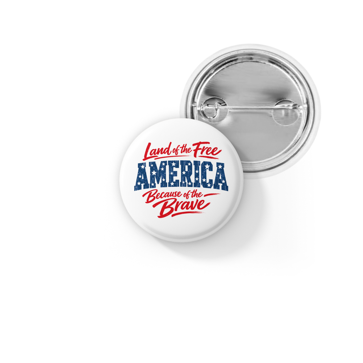 Land Of The Free Pin Back Button, Magnet