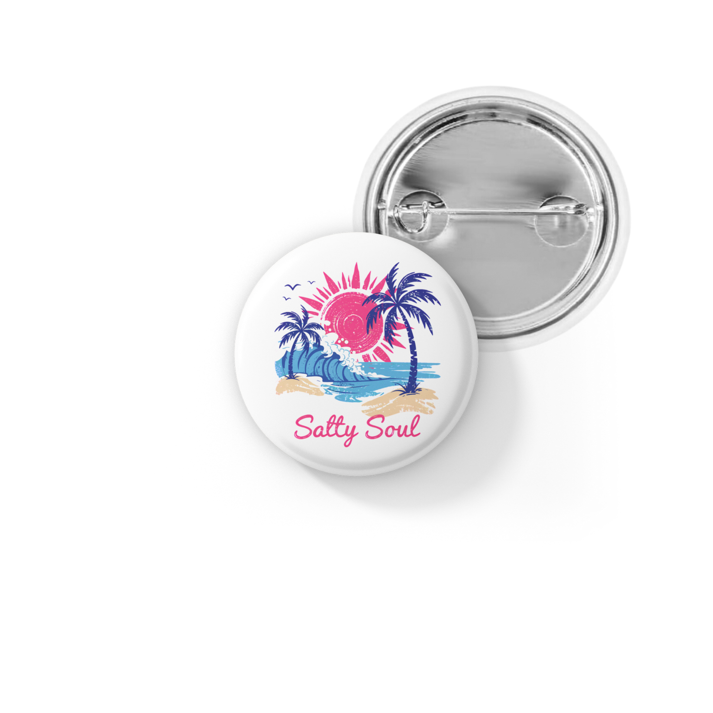 Salty Soul Pin Back Button, Magnet