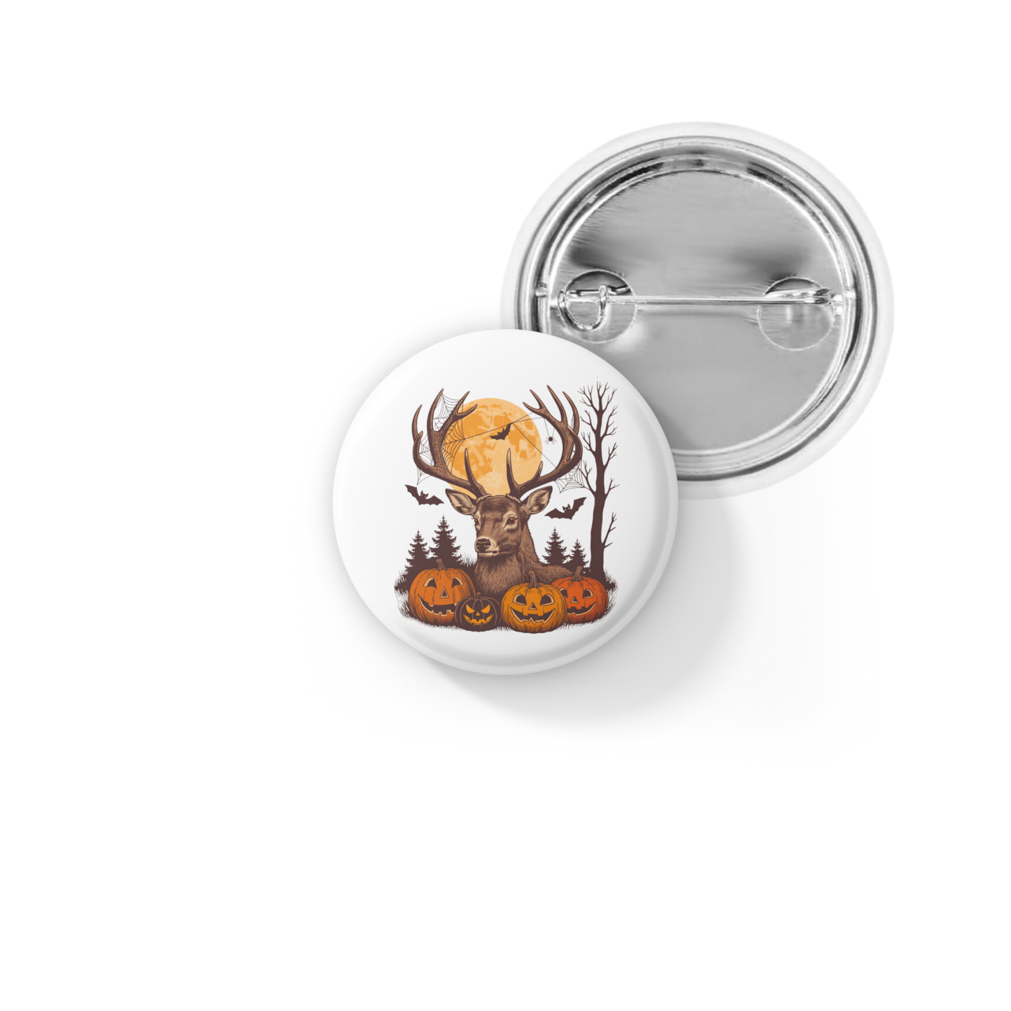 Halloween Deer Pin Back Button, Magnet