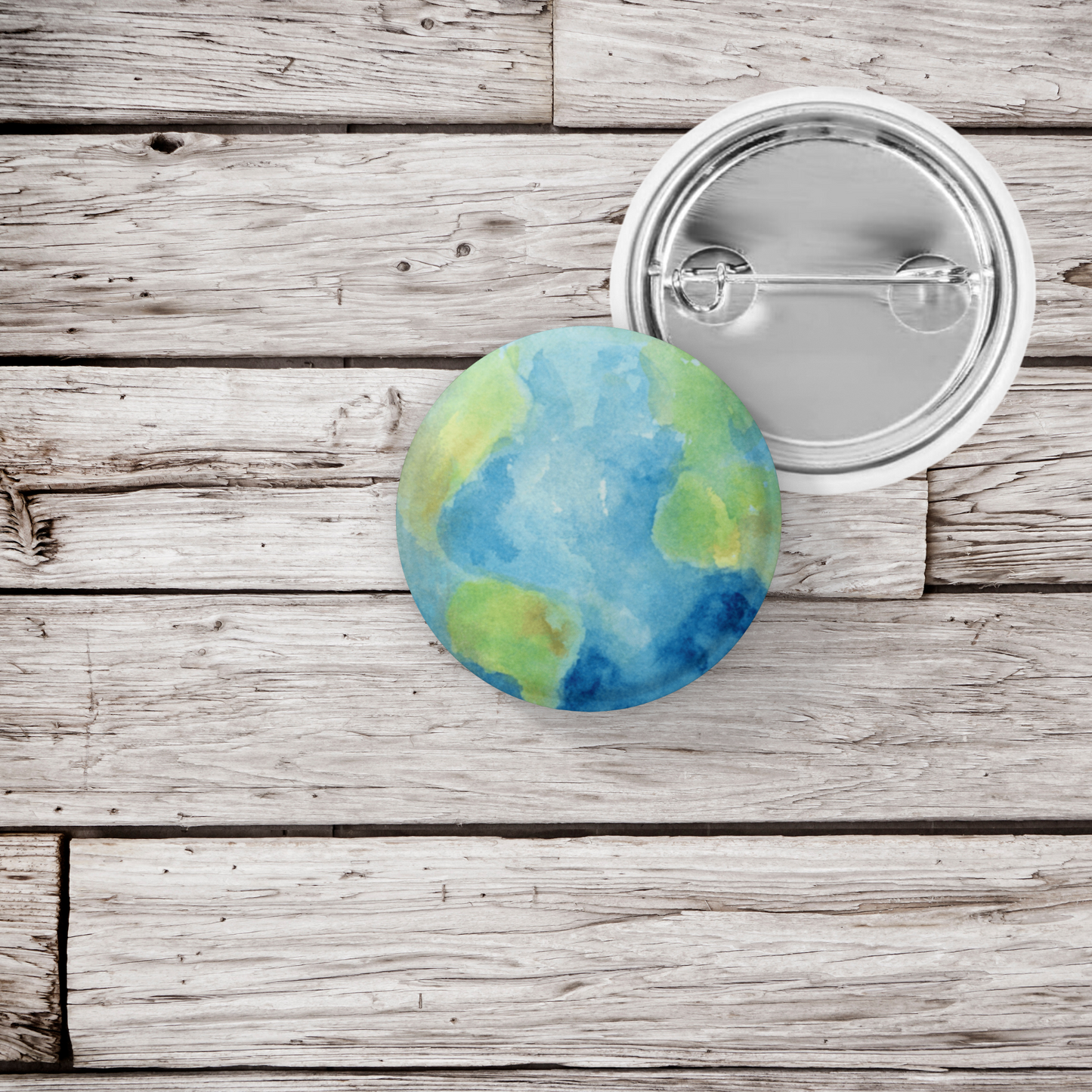 Earth Pin Back Button, Magnet, Keychain