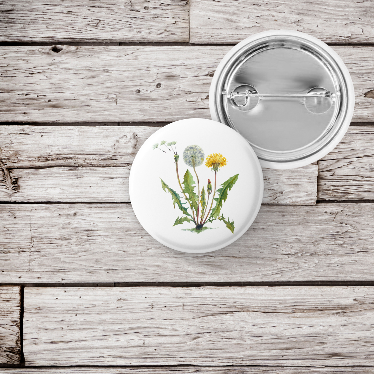 Dandelion Pin Back Button, Magnet, Keychain