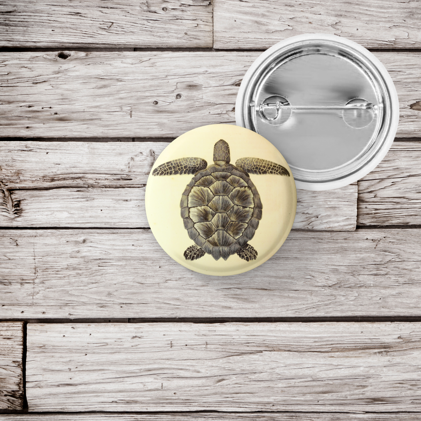 Sea Turtle Pin Back Button, Magnet, Keychain