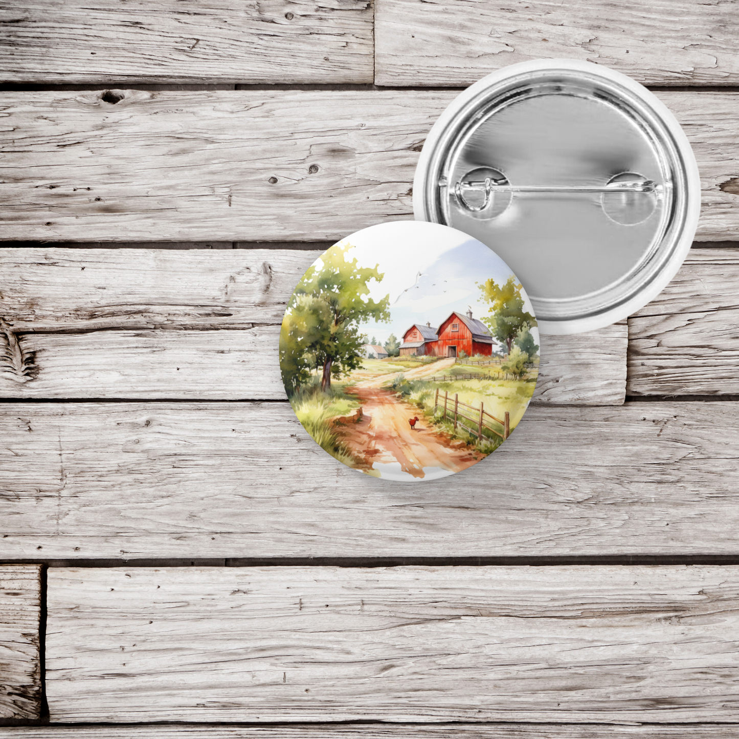 Farm 1 Pin Back Button, Magnet, Keychain