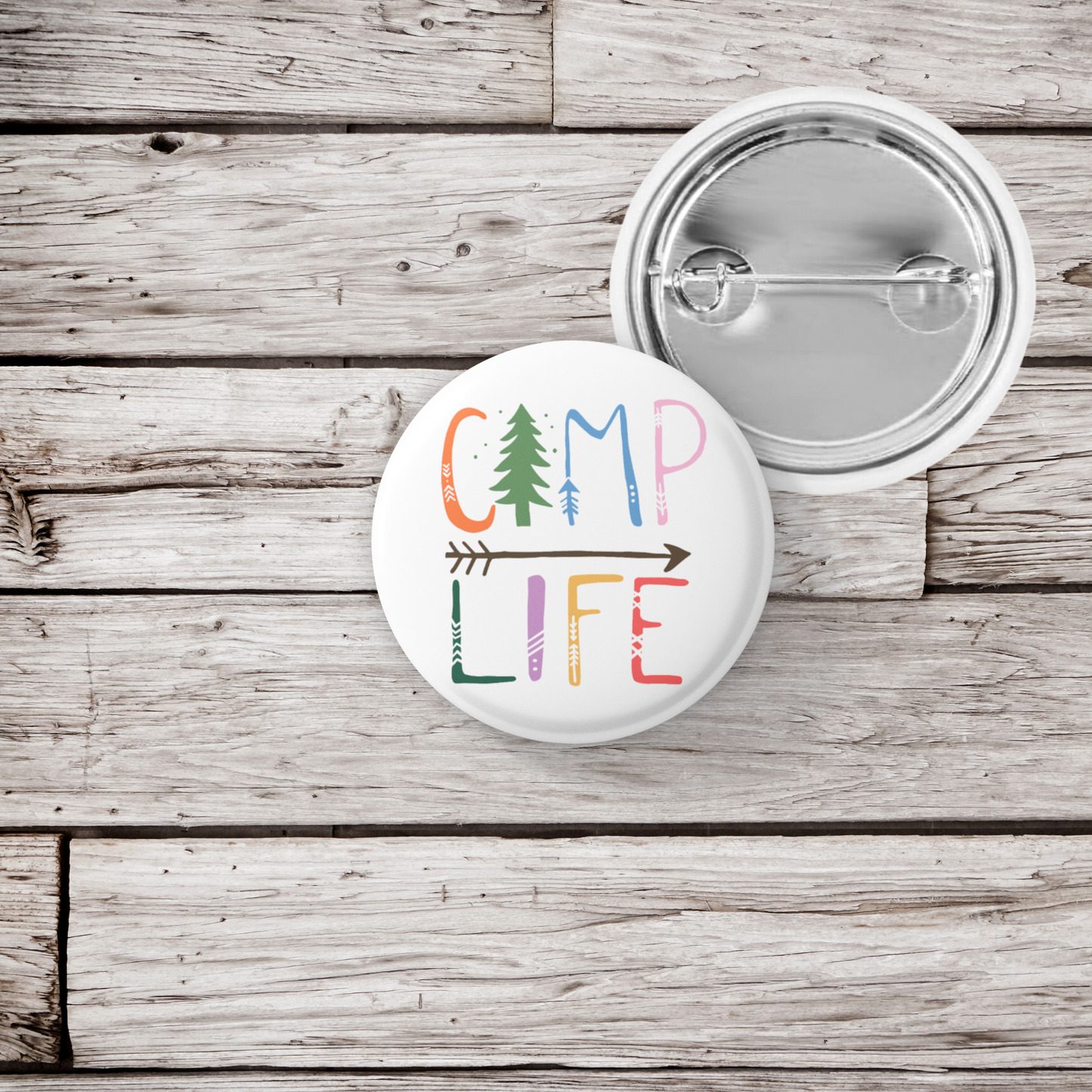 Camp Life Pin Back Button, Magnet, Keychain