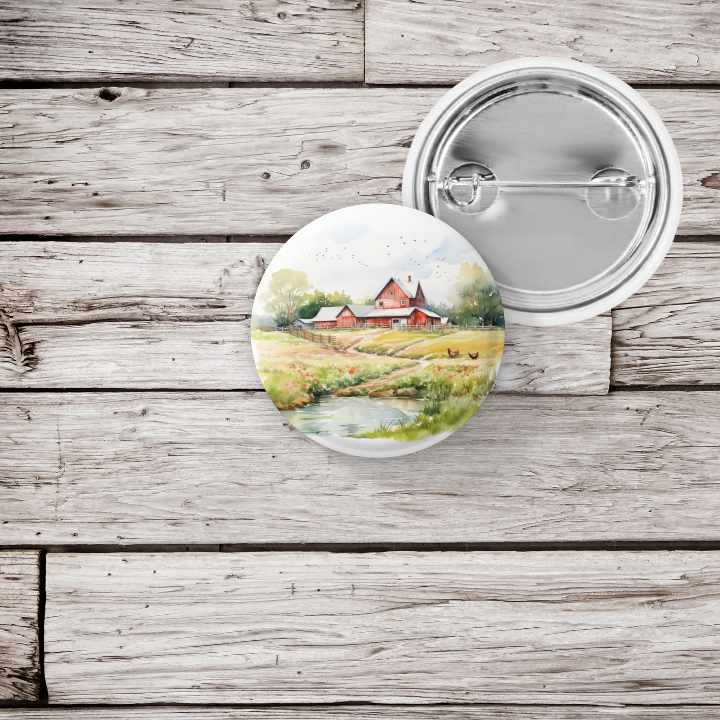 Farm 6 Pin Back Button, Magnet, Keychain
