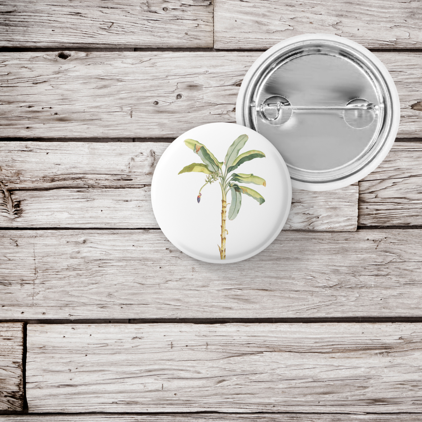 Banana Tree Pin Back Button, Magnet, Keychain
