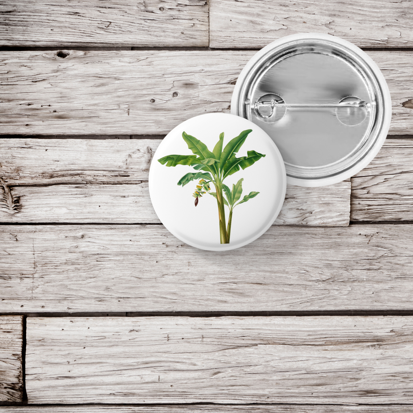 Banana Tree Pin Back Button, Magnet, Keychain