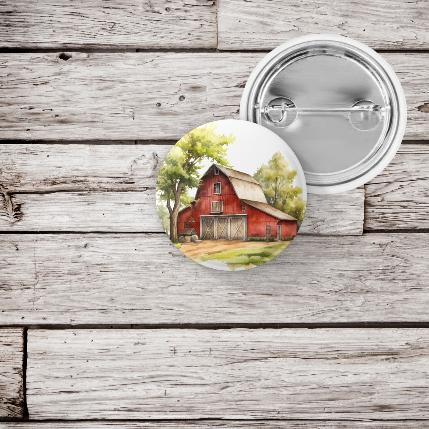 Farm 5 Pin Back Button, Magnet, Keychain
