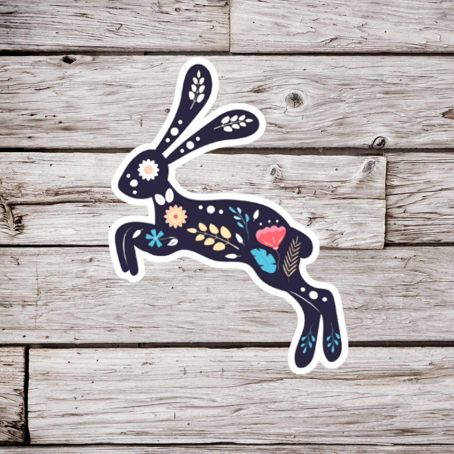 Folk Rabbit Sticker