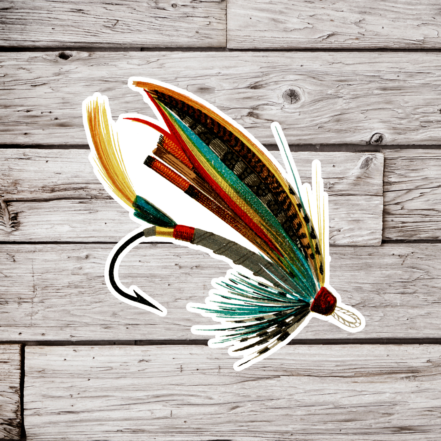 Salmon Fly Sticker