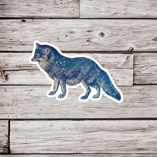 Celestial Wolf Sticker or Magnet