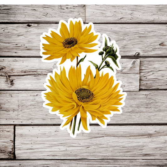 Yellow Flowers Sticker