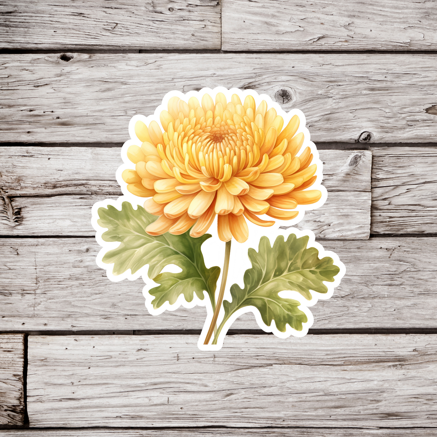 Yellow Mum Sticker