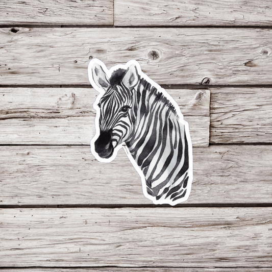 Zebra Sticker or Magnet