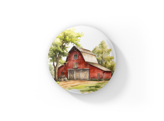 Farm 5 Pin Back Button, Magnet, Keychain