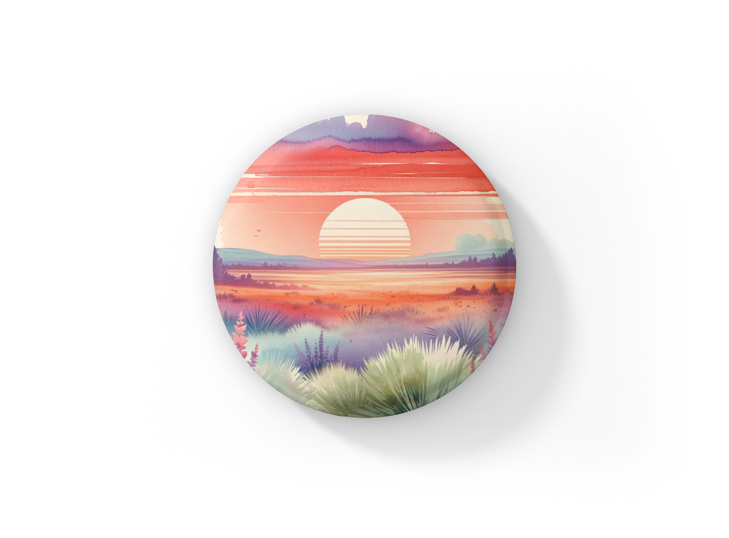Southwest Desert 5 Pin Pin Back Button, Magnet, Keychain