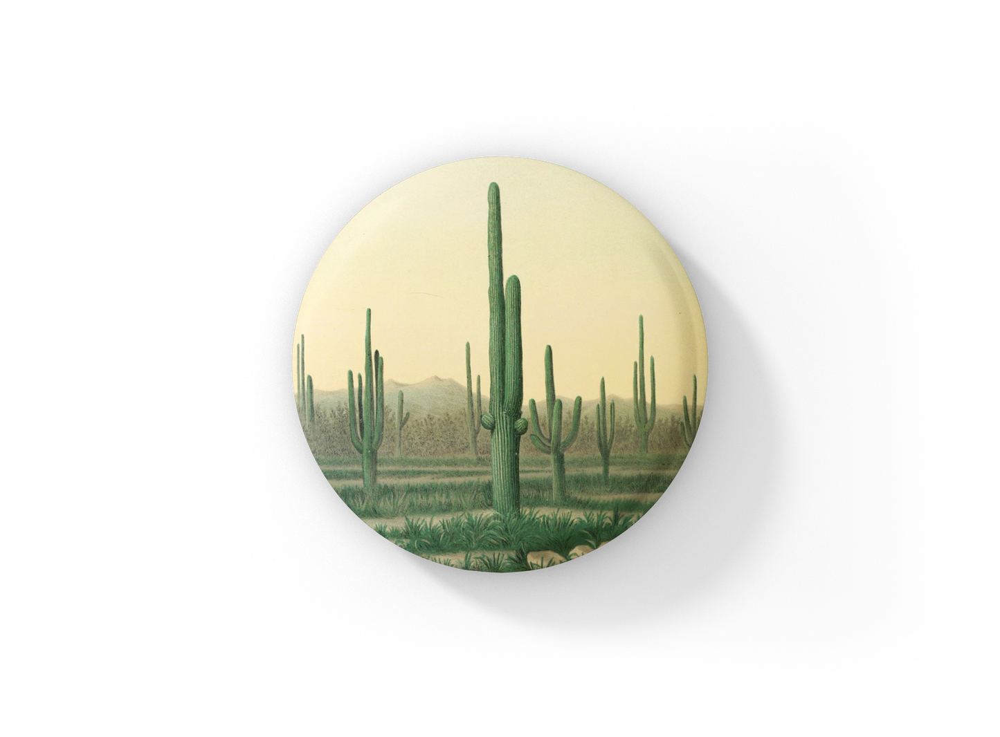 Saguaro Cactus Pin Back Button, Magnet, Keychain
