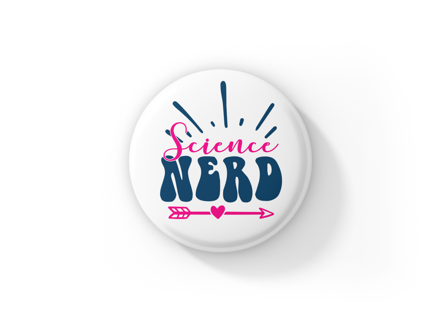 Science Nerd Pin Back Button, Magnet, Keychain