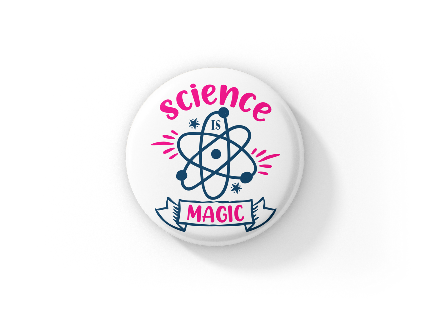 Science Is Magic Pin Back Button, Magnet, Keychain