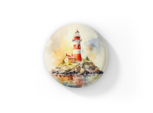 Lighthouse 4 Pin Back Button, Magnet, Keychain