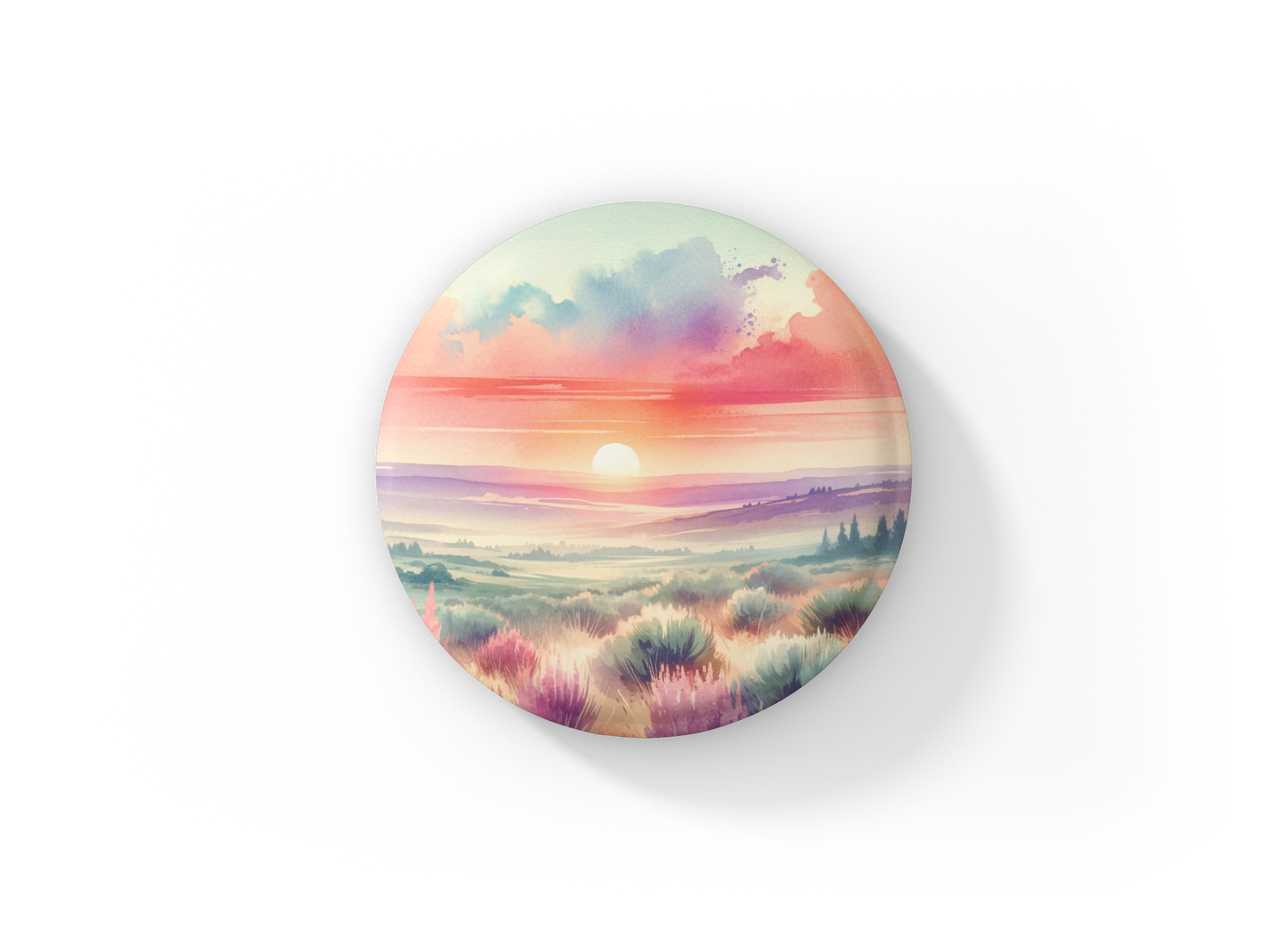 Southwest Desert 5 Pin Pin Back Button, Magnet, Keychain