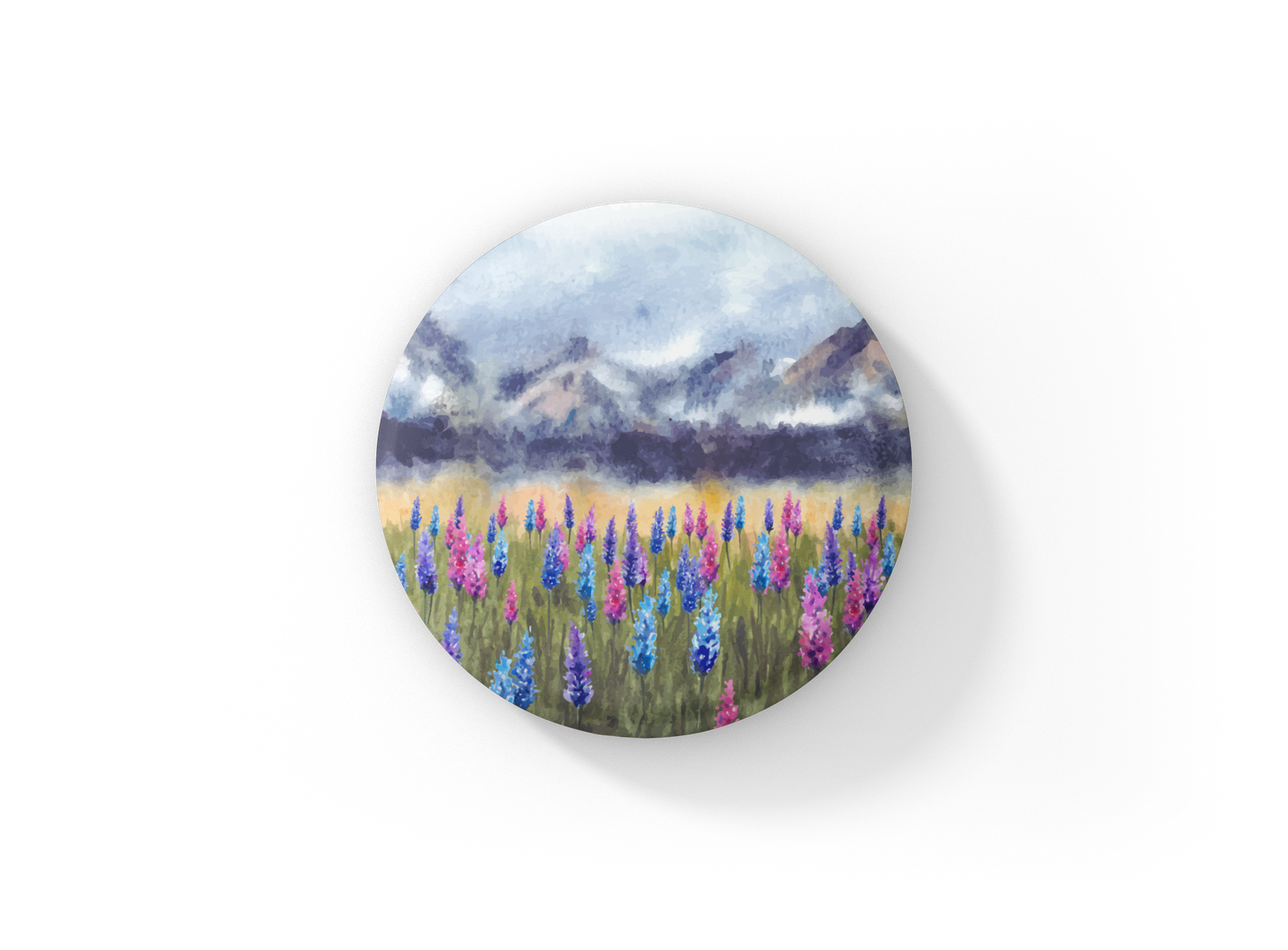 Wildflower Field 5 Pin Pin Back Button, Magnet, Keychain