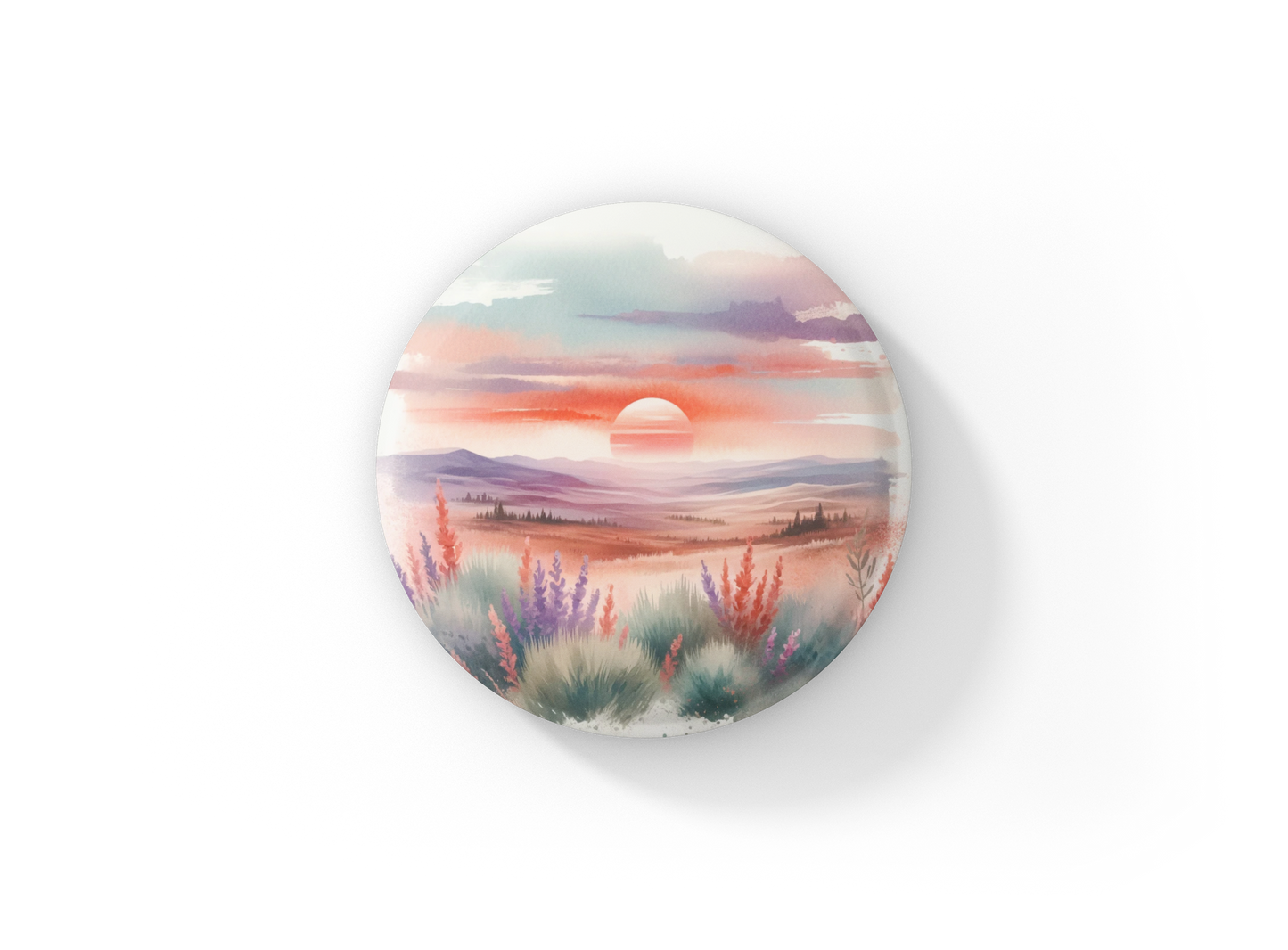 Southwest Desert Pin Pin Back Button, Magnet, Keychain
