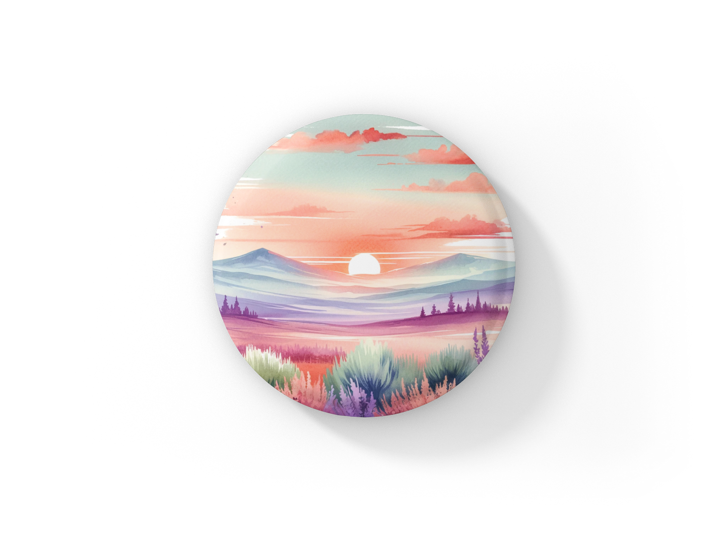 Southwest Desert 1 Pin Pin Back Button, Magnet, Keychain