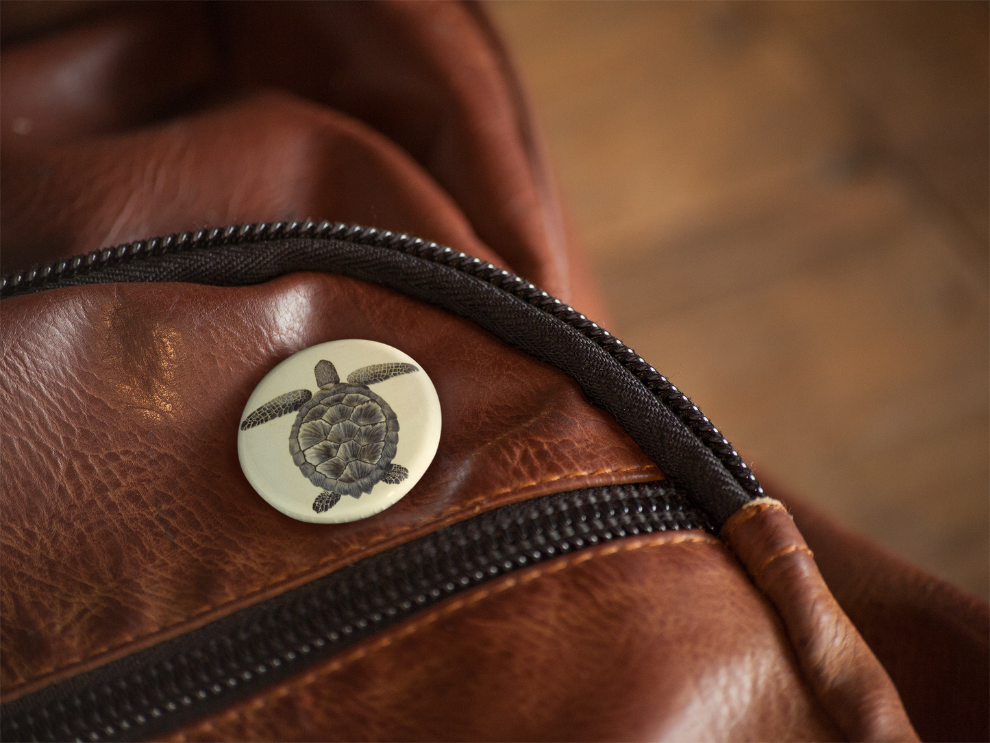 Sea Turtle Pin Back Button, Magnet, Keychain