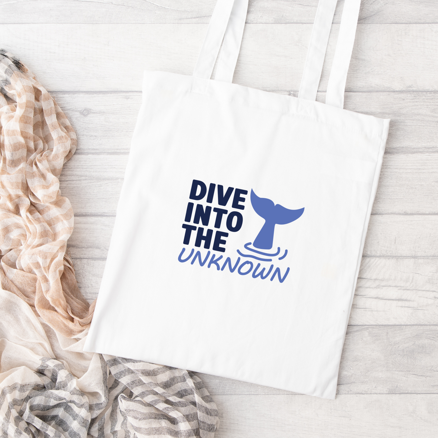 Dive Into The Unknown Tote Bag, Conservation Tote Bag, Reusable Tote Bag, Whale Tote Bag