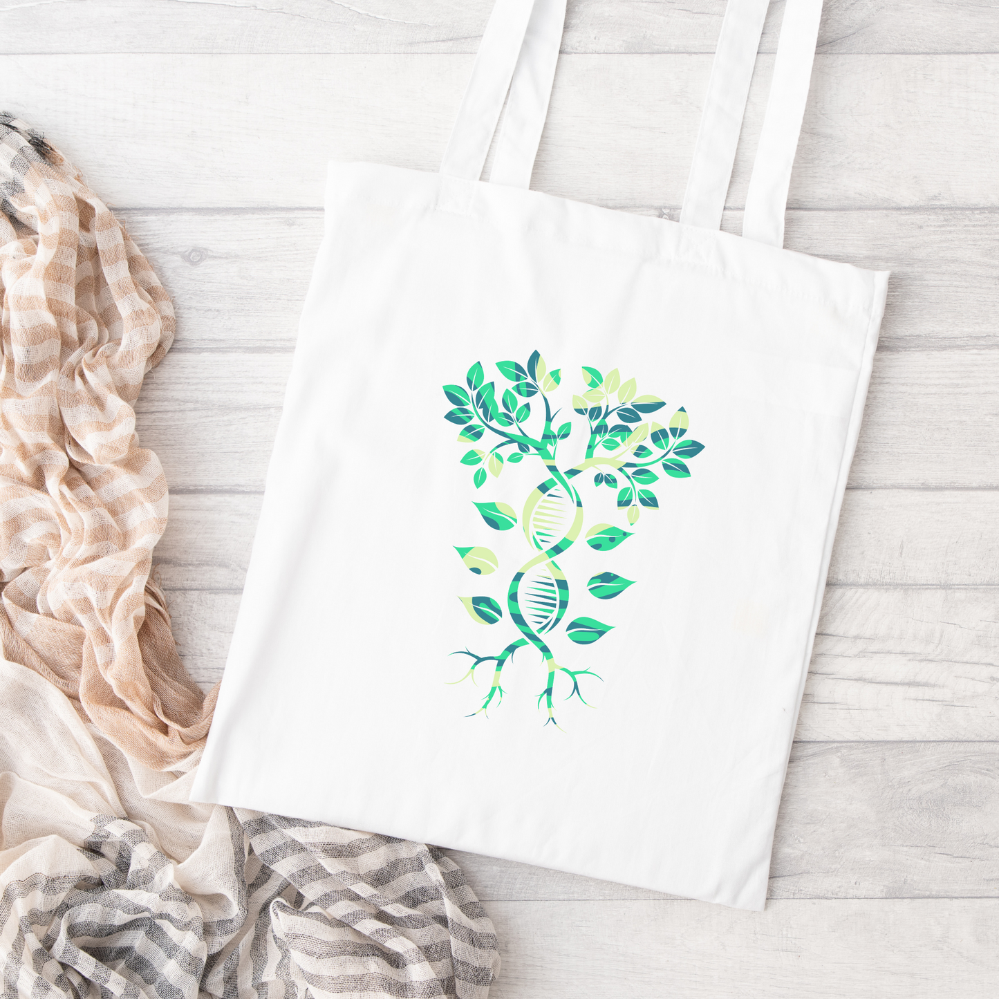 DNA Tree Tote Bag, Conservation Tote Bag, Reusable Tote Bag, Tree of Life Tote Bag