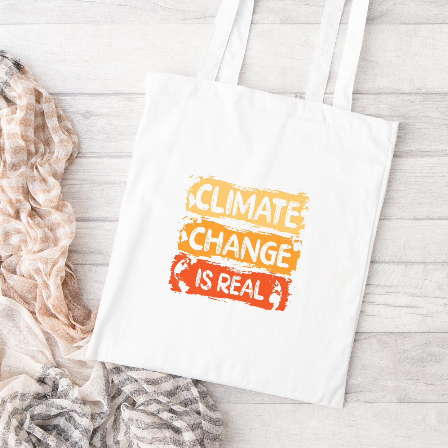 Climate Change Is Real Tote Bag, Conservation Tote Bag, Reusable Tote Bag, Environmental  Tote Bag