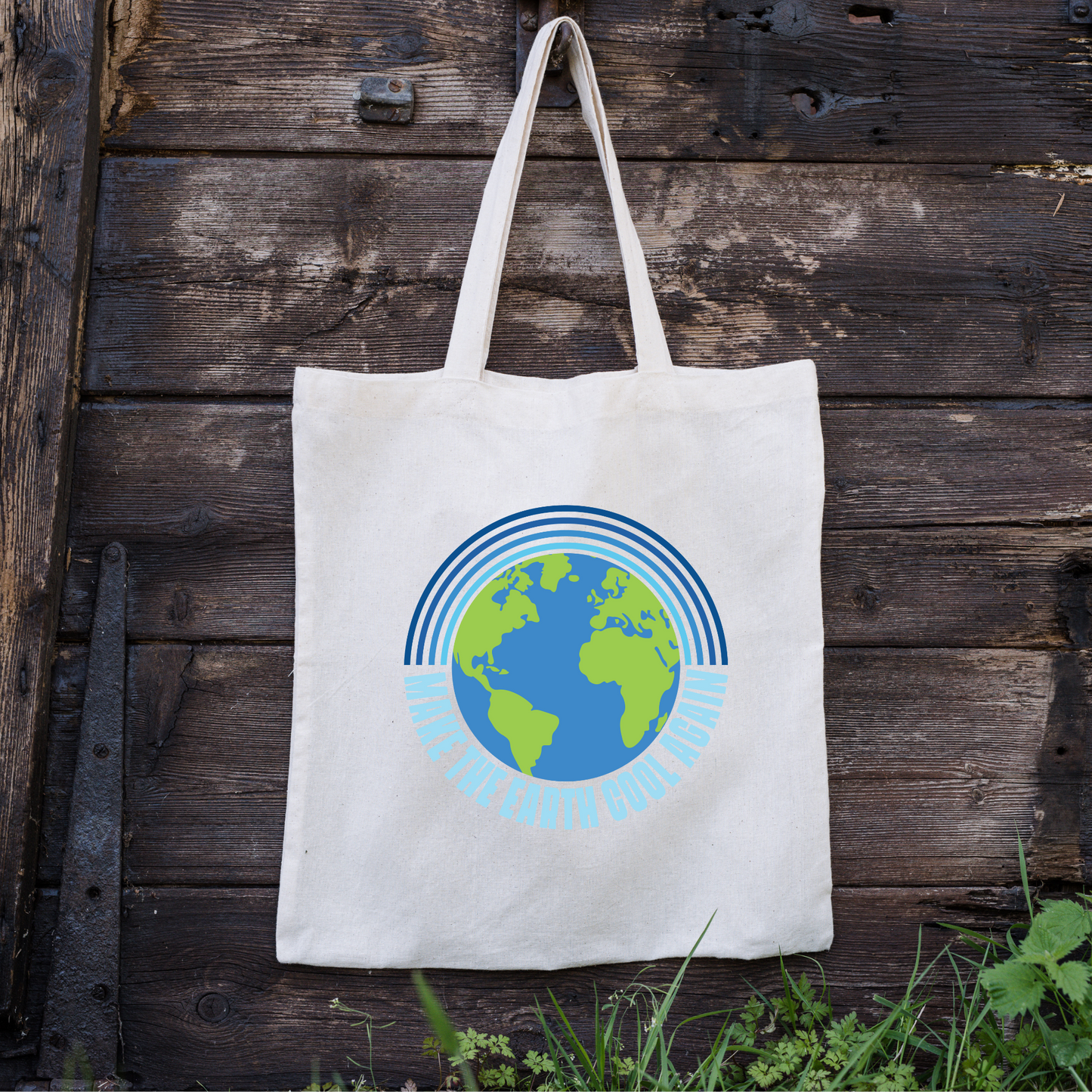 Make Earth Cool Again Tote Bag, Planet Earth Tote Bag, Reusable Tote Bag