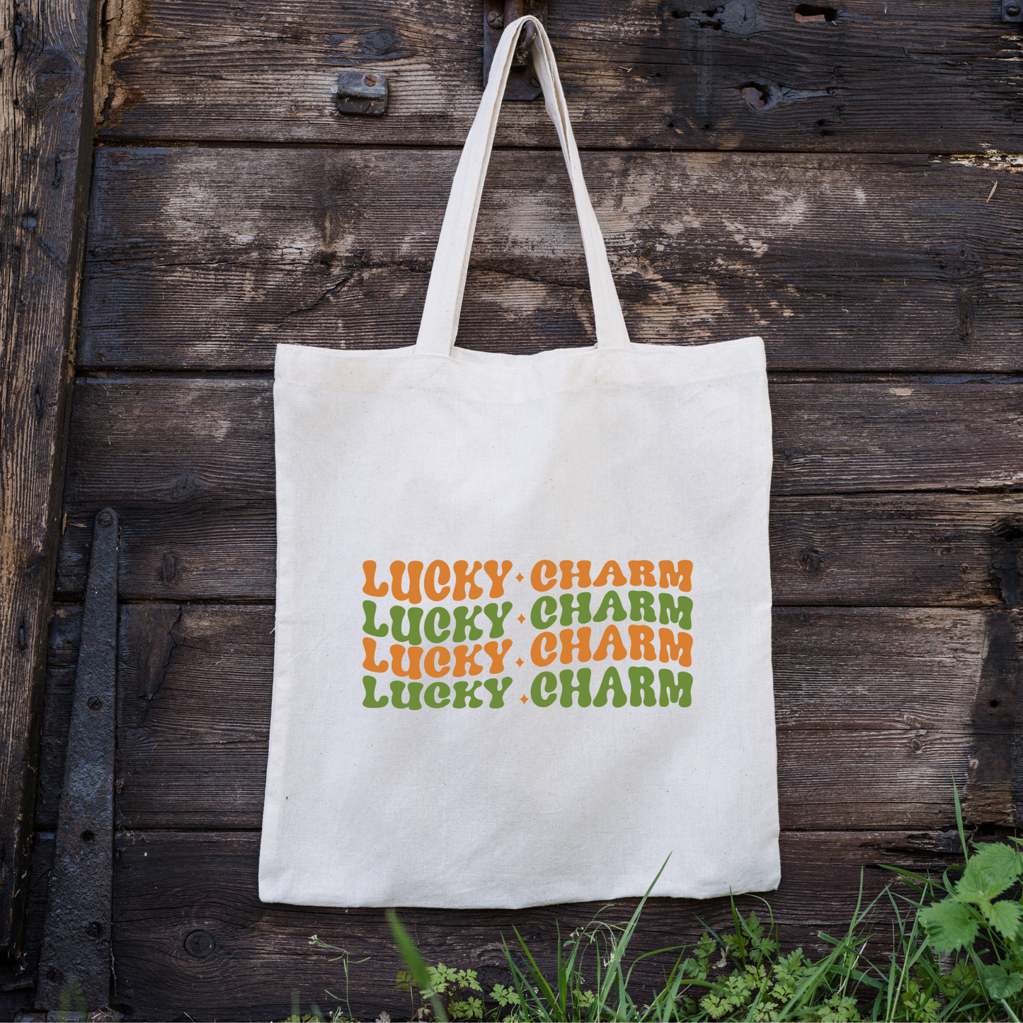 Lucky Charm Tote Bag, Reusable Tote Bag, St Patricks Day Tote Bag