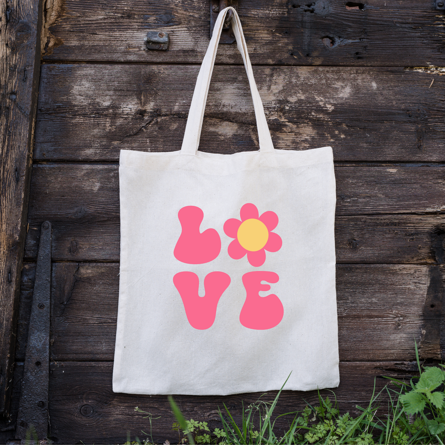 Love Tote Bag, Reusable Tote Bag, Valentines Day Tote Bag